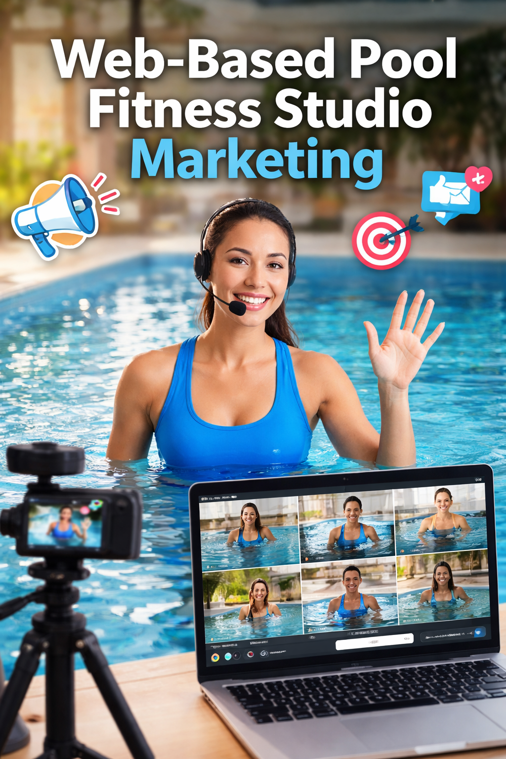 web-based pool fitness studio marketing​