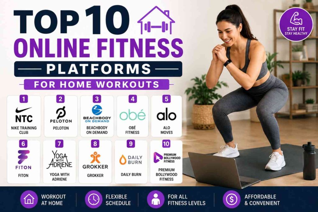 Top 10 Online Fitness Platforms for Home Workouts